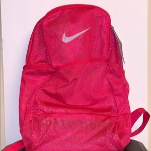 Nike Brasilia Hot Pink Mesh Backpack